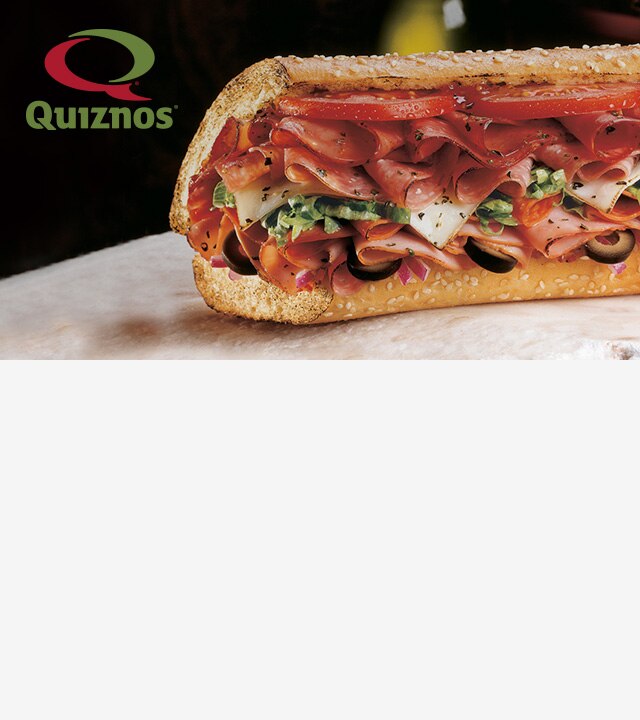 With Fido Xtra Get a FREE 6" Quiznos® sub