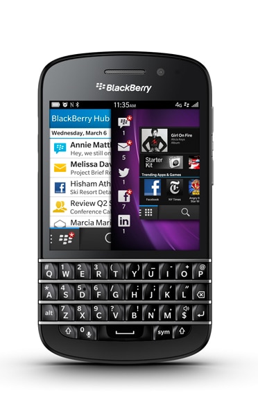 bb Q10 front view