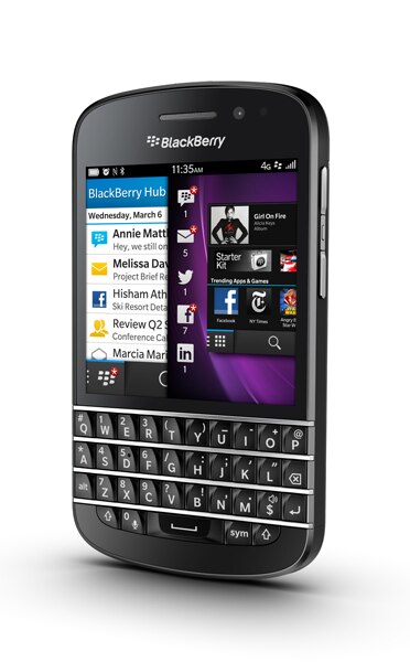 bb Q10 side right view