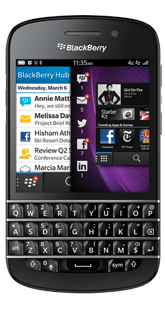 BlackBerry Q10 BlackBerry Q10 - Accessibility features
