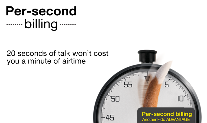 20 seconds of talk won't cost you a minute of airtime.