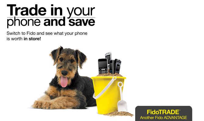 Trade in your used phone and save when you switch to Fido