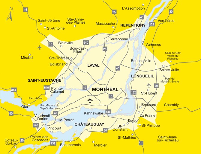 Montreal Map CityFido Zone Prepaid