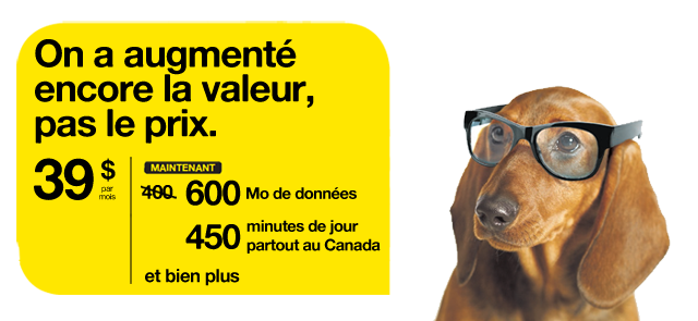 On a augmenté la valeur, pas le prix.
