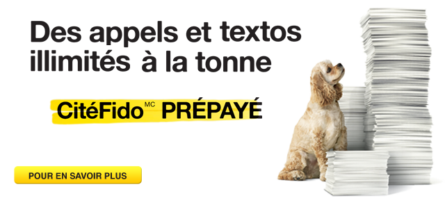 CityFido prépayé est maintenant illimité
