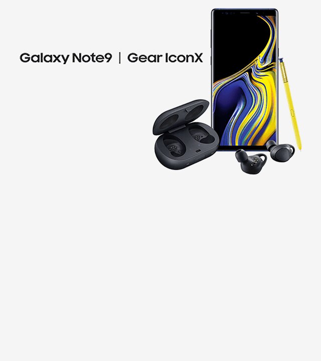 Samsung note9 with IconX earbuds