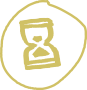 gold hour-glass icon