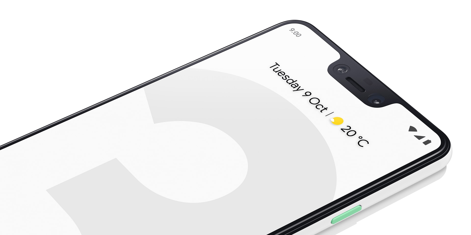 Google Pixel 3 in Clearly White, Just Black and Black and White
